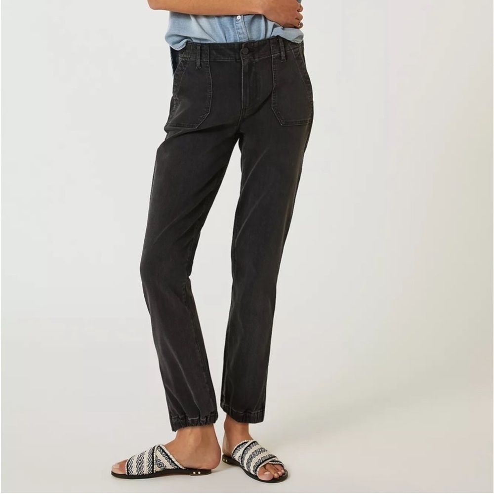 PAIGE Mayslie Mid-Rise Jogger Jeans Carbon Size 33 NWT